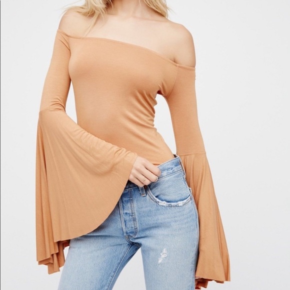 Free People Wide Sleeve We The Free Birds Of Paradise Top Size Small - Picture 1 of 5